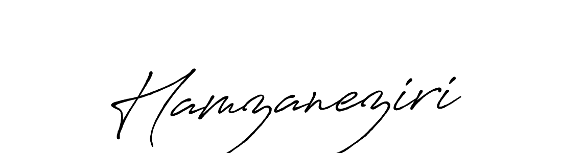 How to make Hamzaneziri signature? Antro_Vectra_Bolder is a professional autograph style. Create handwritten signature for Hamzaneziri name. Hamzaneziri signature style 7 images and pictures png