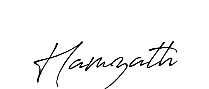 Use a signature maker to create a handwritten signature online. With this signature software, you can design (Antro_Vectra_Bolder) your own signature for name Hamzath. Hamzath signature style 7 images and pictures png