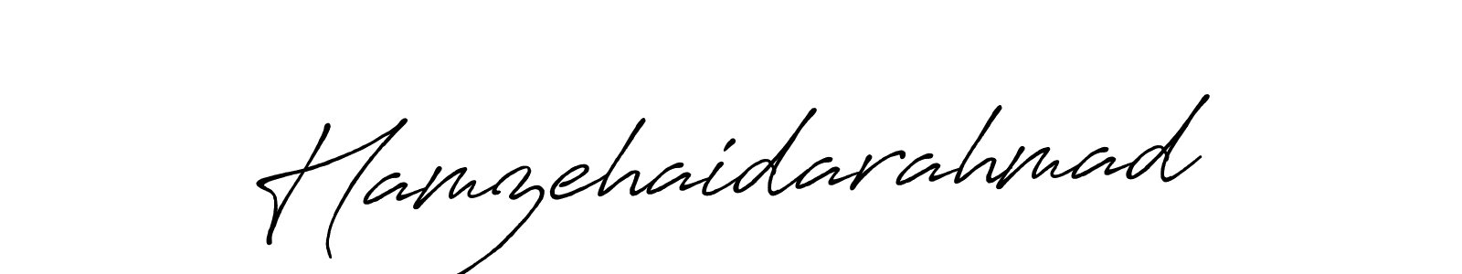 How to make Hamzehaidarahmad name signature. Use Antro_Vectra_Bolder style for creating short signs online. This is the latest handwritten sign. Hamzehaidarahmad signature style 7 images and pictures png