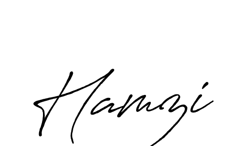Design your own signature with our free online signature maker. With this signature software, you can create a handwritten (Antro_Vectra_Bolder) signature for name Hamzi. Hamzi signature style 7 images and pictures png