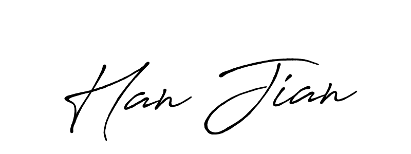 How to make Han Jian name signature. Use Antro_Vectra_Bolder style for creating short signs online. This is the latest handwritten sign. Han Jian signature style 7 images and pictures png