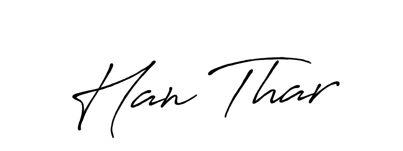 Create a beautiful signature design for name Han Thar. With this signature (Antro_Vectra_Bolder) fonts, you can make a handwritten signature for free. Han Thar signature style 7 images and pictures png