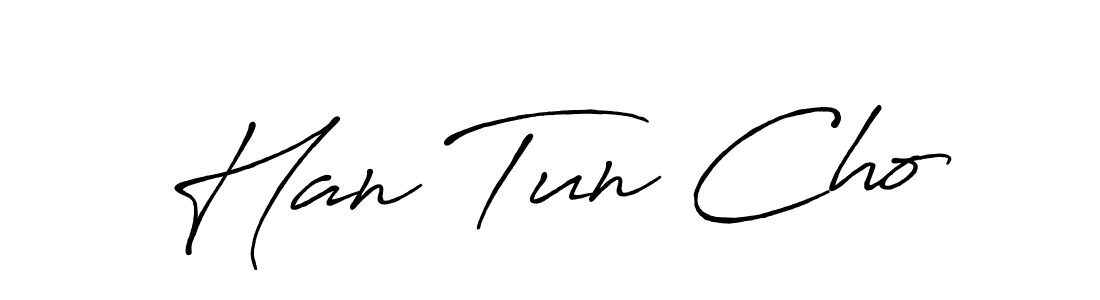 Design your own signature with our free online signature maker. With this signature software, you can create a handwritten (Antro_Vectra_Bolder) signature for name Han Tun Cho. Han Tun Cho signature style 7 images and pictures png