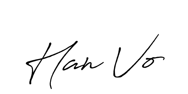 How to make Han Vo name signature. Use Antro_Vectra_Bolder style for creating short signs online. This is the latest handwritten sign. Han Vo signature style 7 images and pictures png
