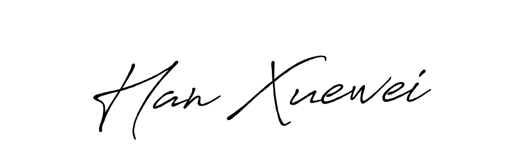 The best way (Antro_Vectra_Bolder) to make a short signature is to pick only two or three words in your name. The name Han Xuewei include a total of six letters. For converting this name. Han Xuewei signature style 7 images and pictures png