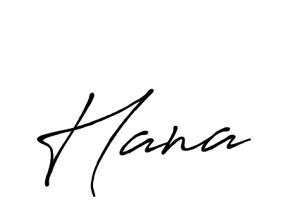 Make a beautiful signature design for name Hana. With this signature (Antro_Vectra_Bolder) style, you can create a handwritten signature for free. Hana signature style 7 images and pictures png