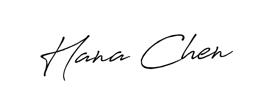 The best way (Antro_Vectra_Bolder) to make a short signature is to pick only two or three words in your name. The name Hana Chen include a total of six letters. For converting this name. Hana Chen signature style 7 images and pictures png