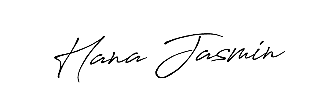 Make a beautiful signature design for name Hana Jasmin. Use this online signature maker to create a handwritten signature for free. Hana Jasmin signature style 7 images and pictures png