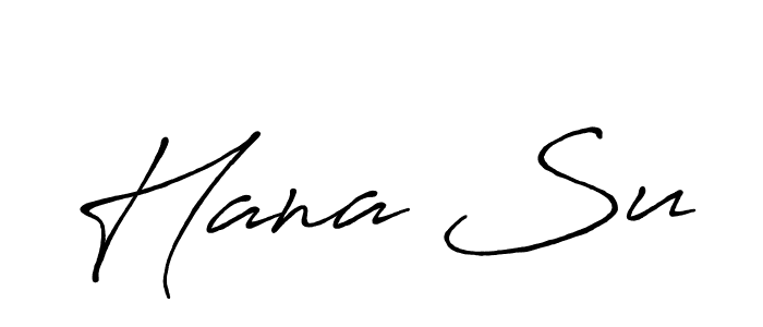 Similarly Antro_Vectra_Bolder is the best handwritten signature design. Signature creator online .You can use it as an online autograph creator for name Hana Su. Hana Su signature style 7 images and pictures png