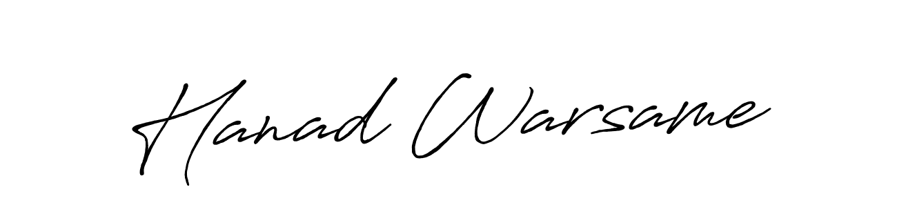 It looks lik you need a new signature style for name Hanad Warsame. Design unique handwritten (Antro_Vectra_Bolder) signature with our free signature maker in just a few clicks. Hanad Warsame signature style 7 images and pictures png