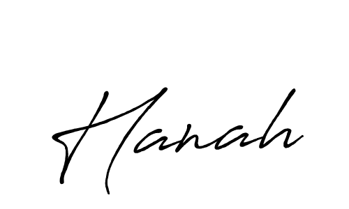 How to make Hanah signature? Antro_Vectra_Bolder is a professional autograph style. Create handwritten signature for Hanah name. Hanah signature style 7 images and pictures png