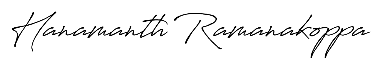 The Antro_Vectra_Bolder font gives name Hanamanth Ramanakoppa a signature that looks effortless yet distinguished. Download high-res PNG instantly. Hanamanth Ramanakoppa signature style 7 images and pictures png