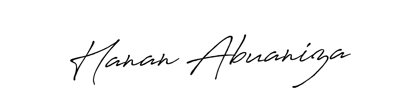 It looks lik you need a new signature style for name Hanan Abuaniza. Design unique handwritten (Antro_Vectra_Bolder) signature with our free signature maker in just a few clicks. Hanan Abuaniza signature style 7 images and pictures png