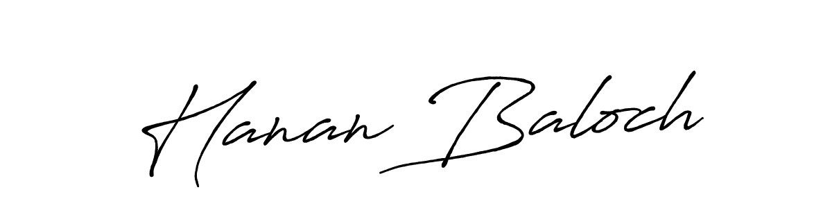 How to make Hanan Baloch name signature. Use Antro_Vectra_Bolder style for creating short signs online. This is the latest handwritten sign. Hanan Baloch signature style 7 images and pictures png