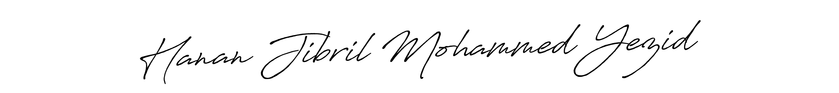 You can use this online signature creator to create a handwritten signature for the name Hanan Jibril Mohammed Yezid. This is the best online autograph maker. Hanan Jibril Mohammed Yezid signature style 7 images and pictures png