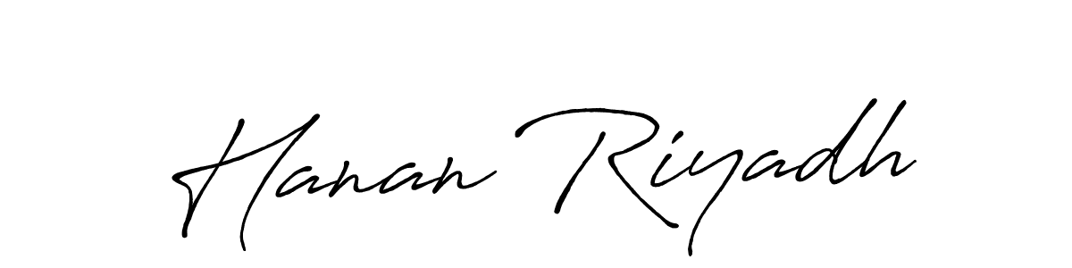 Best and Professional Signature Style for Hanan Riyadh. Antro_Vectra_Bolder Best Signature Style Collection. Hanan Riyadh signature style 7 images and pictures png