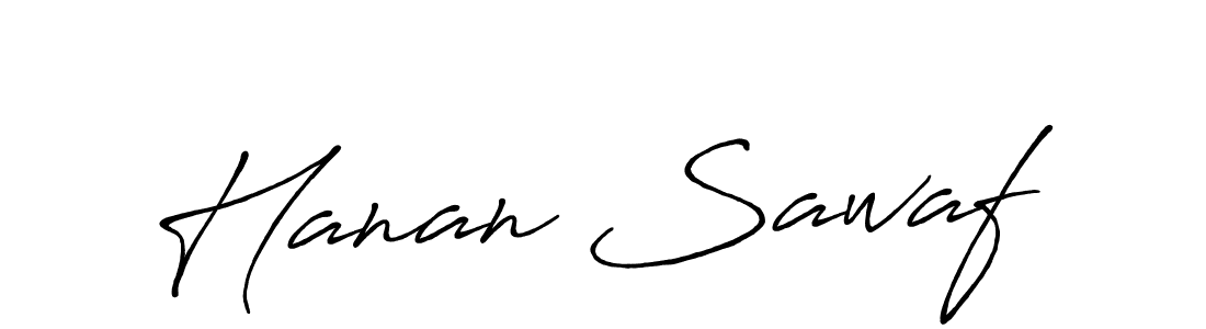 Also we have Hanan Sawaf name is the best signature style. Create professional handwritten signature collection using Antro_Vectra_Bolder autograph style. Hanan Sawaf signature style 7 images and pictures png