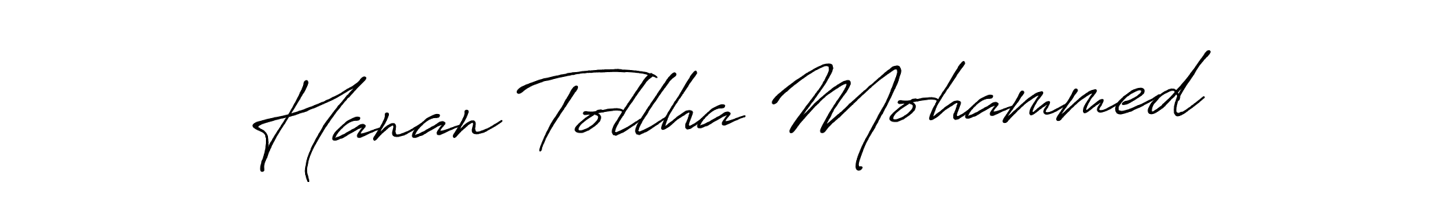 Design your own signature with our free online signature maker. With this signature software, you can create a handwritten (Antro_Vectra_Bolder) signature for name Hanan Tollha Mohammed. Hanan Tollha Mohammed signature style 7 images and pictures png