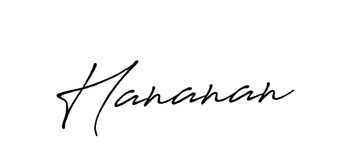 How to make Hananan name signature. Use Antro_Vectra_Bolder style for creating short signs online. This is the latest handwritten sign. Hananan signature style 7 images and pictures png