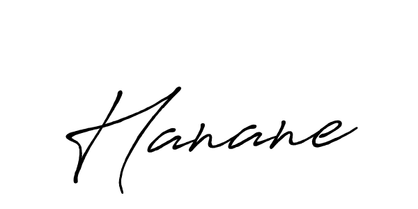 Create a beautiful signature design for name Hanane. With this signature (Antro_Vectra_Bolder) fonts, you can make a handwritten signature for free. Hanane signature style 7 images and pictures png