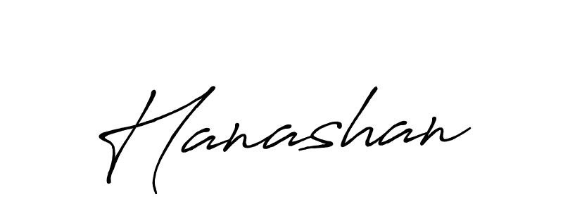 Make a beautiful signature design for name Hanashan. With this signature (Antro_Vectra_Bolder) style, you can create a handwritten signature for free. Hanashan signature style 7 images and pictures png