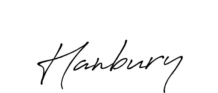 How to make Hanbury name signature. Use Antro_Vectra_Bolder style for creating short signs online. This is the latest handwritten sign. Hanbury signature style 7 images and pictures png