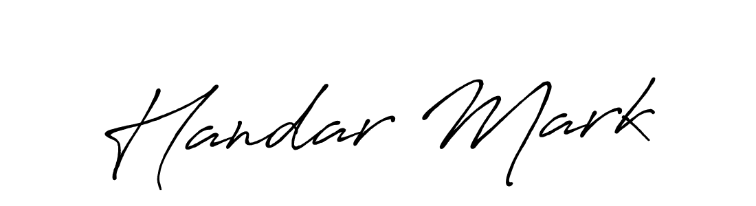 Design your own signature with our free online signature maker. With this signature software, you can create a handwritten (Antro_Vectra_Bolder) signature for name Handar Mark. Handar Mark signature style 7 images and pictures png