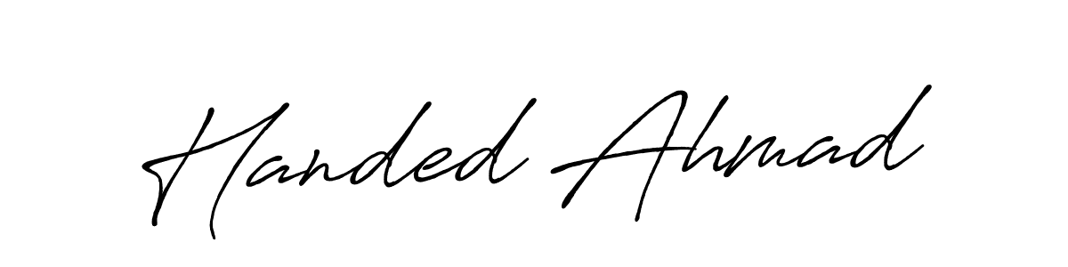 Check out images of Autograph of Handed Ahmad name. Actor Handed Ahmad Signature Style. Antro_Vectra_Bolder is a professional sign style online. Handed Ahmad signature style 7 images and pictures png