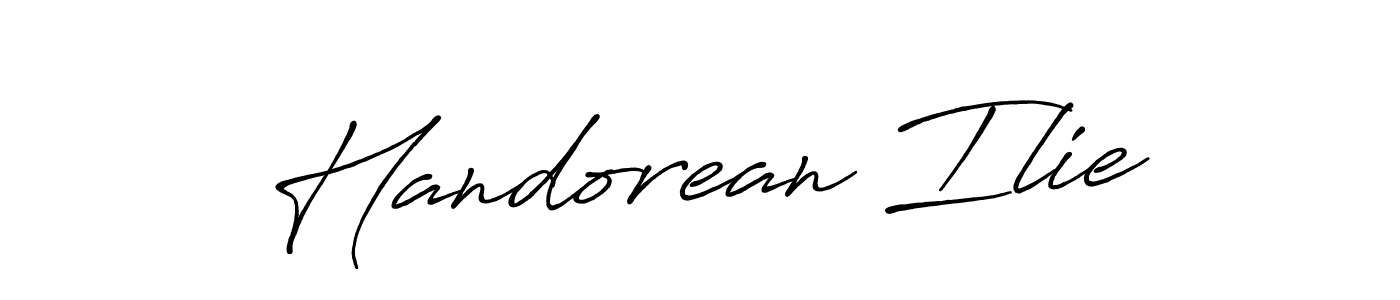 Make a beautiful signature design for name Handorean Ilie. With this signature (Antro_Vectra_Bolder) style, you can create a handwritten signature for free. Handorean Ilie signature style 7 images and pictures png