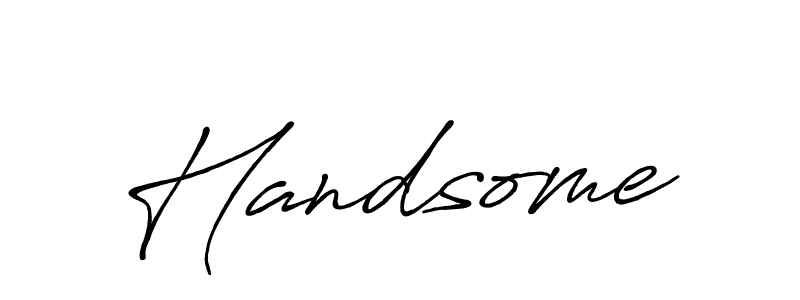 Here are the top 10 professional signature styles for the name Handsome. These are the best autograph styles you can use for your name. Handsome signature style 7 images and pictures png