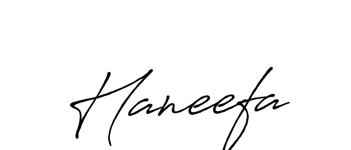Make a beautiful signature design for name Haneefa. With this signature (Antro_Vectra_Bolder) style, you can create a handwritten signature for free. Haneefa signature style 7 images and pictures png