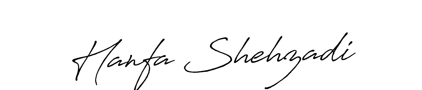 Also we have Hanfa Shehzadi name is the best signature style. Create professional handwritten signature collection using Antro_Vectra_Bolder autograph style. Hanfa Shehzadi signature style 7 images and pictures png