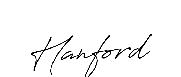 You should practise on your own different ways (Antro_Vectra_Bolder) to write your name (Hanford) in signature. don't let someone else do it for you. Hanford signature style 7 images and pictures png
