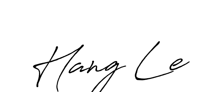 It looks lik you need a new signature style for name Hang Le. Design unique handwritten (Antro_Vectra_Bolder) signature with our free signature maker in just a few clicks. Hang Le signature style 7 images and pictures png