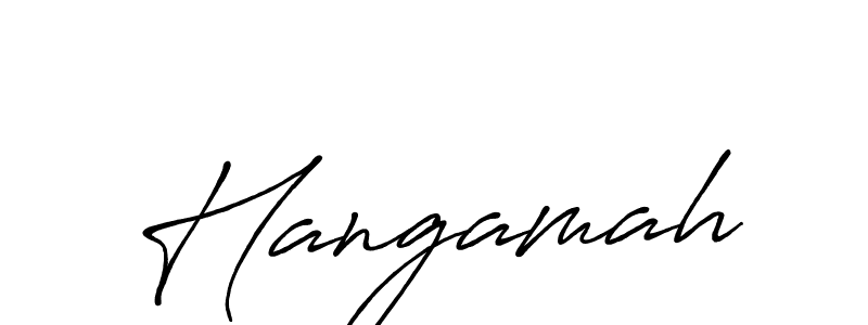 Once you've used our free online signature maker to create your best signature Antro_Vectra_Bolder style, it's time to enjoy all of the benefits that Hangamah name signing documents. Hangamah signature style 7 images and pictures png