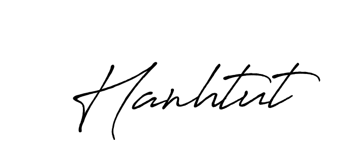 Design your own signature with our free online signature maker. With this signature software, you can create a handwritten (Antro_Vectra_Bolder) signature for name Hanhtut. Hanhtut signature style 7 images and pictures png