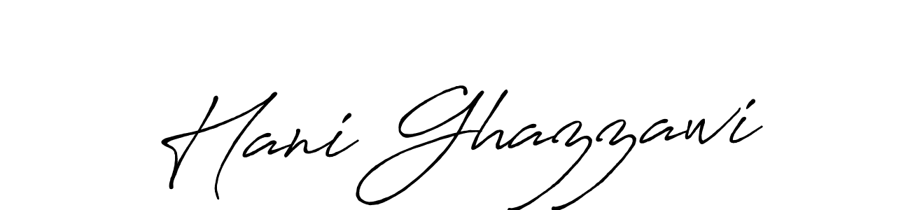 Design your own signature with our free online signature maker. With this signature software, you can create a handwritten (Antro_Vectra_Bolder) signature for name Hani Ghazzawi. Hani Ghazzawi signature style 7 images and pictures png