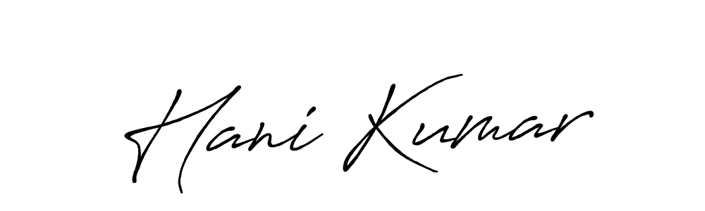 Design your own signature with our free online signature maker. With this signature software, you can create a handwritten (Antro_Vectra_Bolder) signature for name Hani Kumar. Hani Kumar signature style 7 images and pictures png