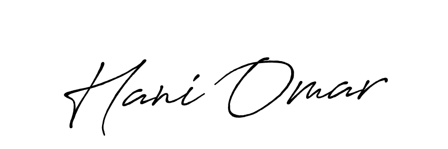 How to make Hani Omar name signature. Use Antro_Vectra_Bolder style for creating short signs online. This is the latest handwritten sign. Hani Omar signature style 7 images and pictures png