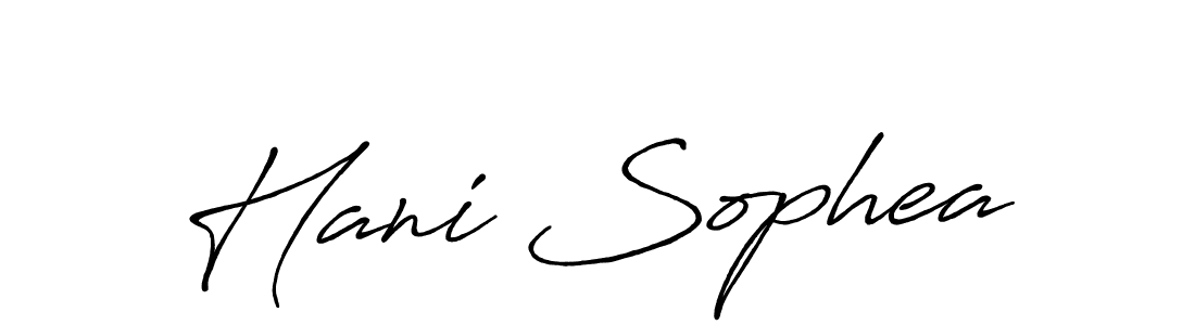 if you are searching for the best signature style for your name Hani Sophea. so please give up your signature search. here we have designed multiple signature styles  using Antro_Vectra_Bolder. Hani Sophea signature style 7 images and pictures png