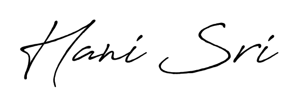 Generate high-definition signature styles for Hani Sri. The Antro_Vectra_Bolder typeface ensures crisp legibility and sophisticated design. Hani Sri signature style 7 images and pictures png