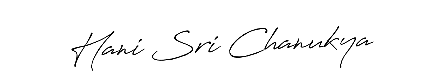 Use a signature maker to create a handwritten signature online. With this signature software, you can design (Antro_Vectra_Bolder) your own signature for name Hani Sri Chanukya. Hani Sri Chanukya signature style 7 images and pictures png