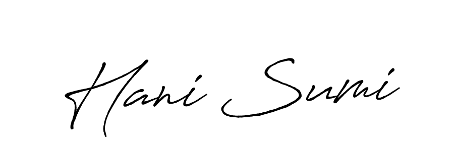 How to Draw Hani Sumi signature style? Antro_Vectra_Bolder is a latest design signature styles for name Hani Sumi. Hani Sumi signature style 7 images and pictures png