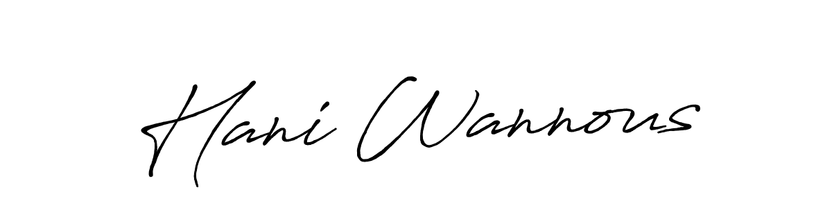 Antro_Vectra_Bolder is a professional signature style that is perfect for those who want to add a touch of class to their signature. It is also a great choice for those who want to make their signature more unique. Get Hani Wannous name to fancy signature for free. Hani Wannous signature style 7 images and pictures png