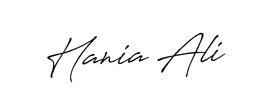 Create a beautiful signature design for name Hania Ali. With this signature (Antro_Vectra_Bolder) fonts, you can make a handwritten signature for free. Hania Ali signature style 7 images and pictures png