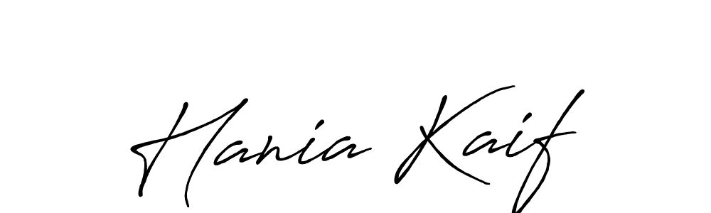 Hania Kaif stylish signature style. Best Handwritten Sign (Antro_Vectra_Bolder) for my name. Handwritten Signature Collection Ideas for my name Hania Kaif. Hania Kaif signature style 7 images and pictures png