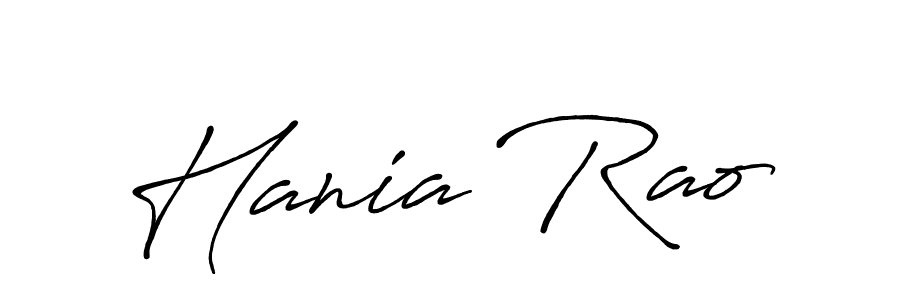 Make a beautiful signature design for name Hania Rao. With this signature (Antro_Vectra_Bolder) style, you can create a handwritten signature for free. Hania Rao signature style 7 images and pictures png