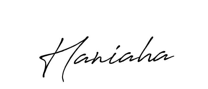 Design your own signature with our free online signature maker. With this signature software, you can create a handwritten (Antro_Vectra_Bolder) signature for name Haniaha. Haniaha signature style 7 images and pictures png