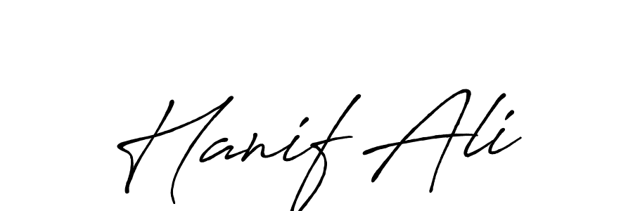 You can use this online signature creator to create a handwritten signature for the name Hanif Ali. This is the best online autograph maker. Hanif Ali signature style 7 images and pictures png