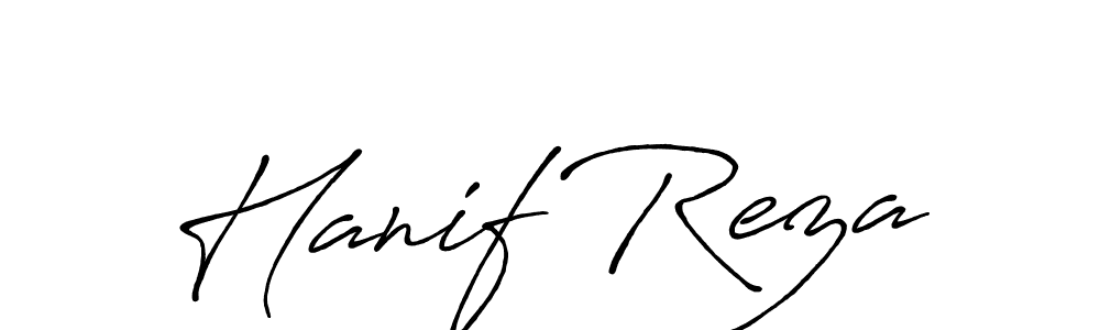 Make a beautiful signature design for name Hanif Reza. Use this online signature maker to create a handwritten signature for free. Hanif Reza signature style 7 images and pictures png